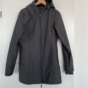 Bench Charcoal Fleece-lined Raincoat